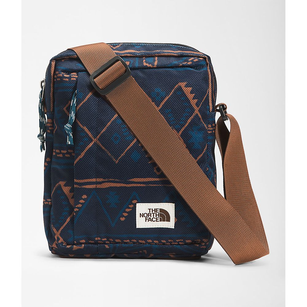 The North Face Cross Body Bag Womens Australia - The North Face Navy / Brown / Blue (WKT-873061)